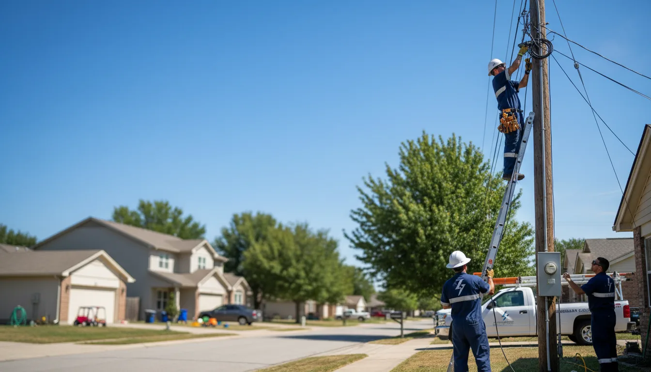 Residential electrician providing installation services in Scammon, KS